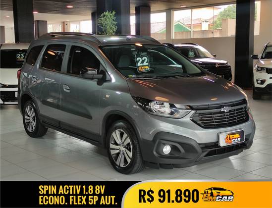 CHEVROLET SPIN 1.8 ACTIV 8V FLEX 4P AUTOMÁTICO CHEVROLET SPIN 1.8 ACTIV 8V FLEX 4P AUTOMÁTICO